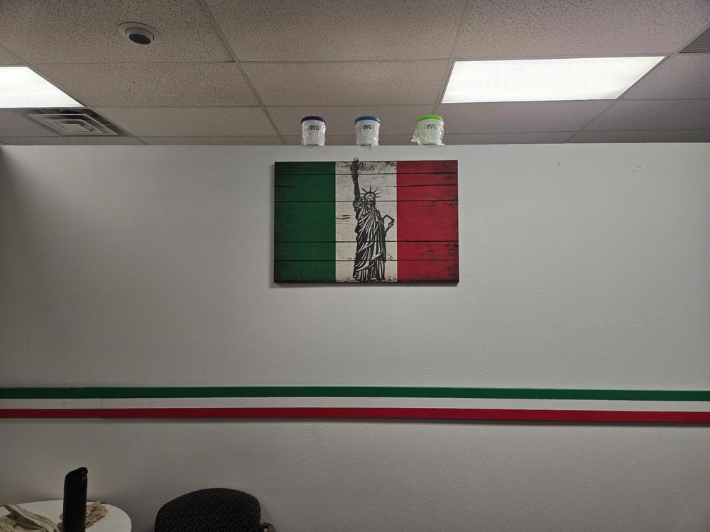 Italian flag with Lady Liberty — Name Your Cone